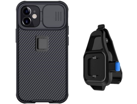 Funda iPhone 12 Mini Camshield con Soporte para la Cintura Negro