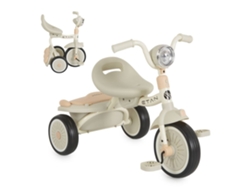 Triciclo Infantil Byox Etan Plegable Con Panel Musical Y Luces - Beige