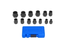 Juego De 13 Extractores De Tuercas Y Tornillos De Impacto Con Estuche Para Extraer Tornillos Dañados.