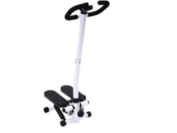 Stepper de fitness, altura ajustable, bandas de resistencia incluidas, negro OEM