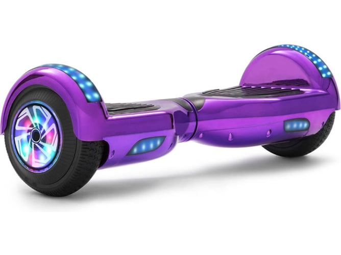 Hoverboard E-RIDES TL-C18 Violeta Cromado (Autonomía: 30-60 min | Velocidad Máx: 12 km/h)