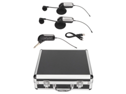Micrófono Inalámbrico Para Instrumentos 1 Para 2 Uhf Clip Micrófono Condensador Antichoque Reducción De Ruido