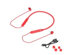 Auriculares Deportivos Bluetooth 5.1 Con Cancelación De Ruido, Diseño Para Llevar En El Cuello, Batería De Larga Duración, Color Rojo.