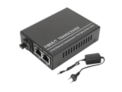 Transceptor De Fibra Óptica Sfp A Rj45 100m, Convertidor Óptico Multifuncional Compatible Con 100-240v