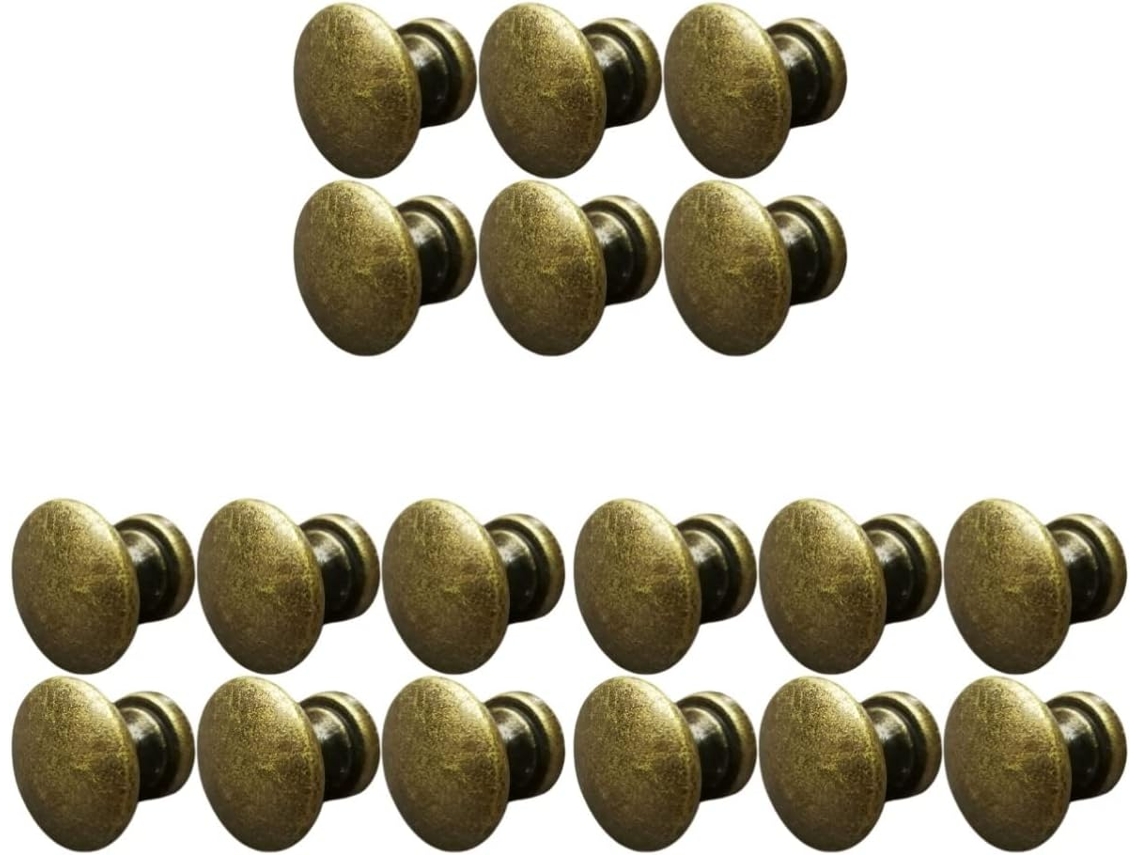 18 Pomos De Cajón De Zinc Bronce Antiguo Para Tiradores De Muebles