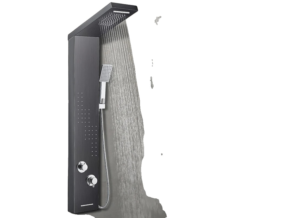 Panel de ducha Rain Experience, control triple, negro 8012 OEM
