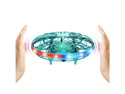 Drone OVNI com Detecção de Gestos e Luzes LED Giratórias de 360° Brinquedo de Voo