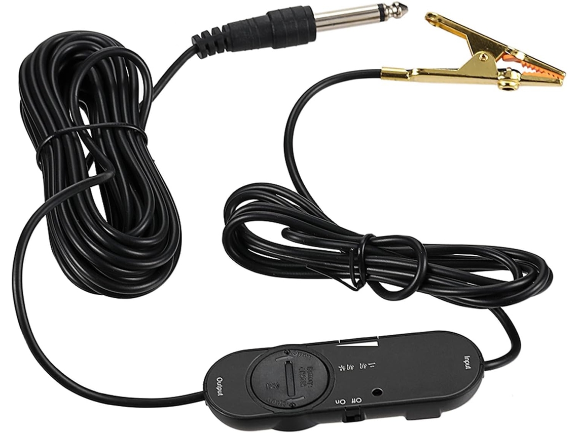 Micrófono De Solapa Para Diversos Instrumentos De Cuerda, Incluyendo Guitarra Y Violín. Cable Estéreo De 6 Pulgadas.
