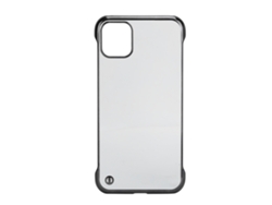 Capa De Telefone Eletroforrada Transparente Em Pc Duro Com Borda Parcial Para Iphone 11