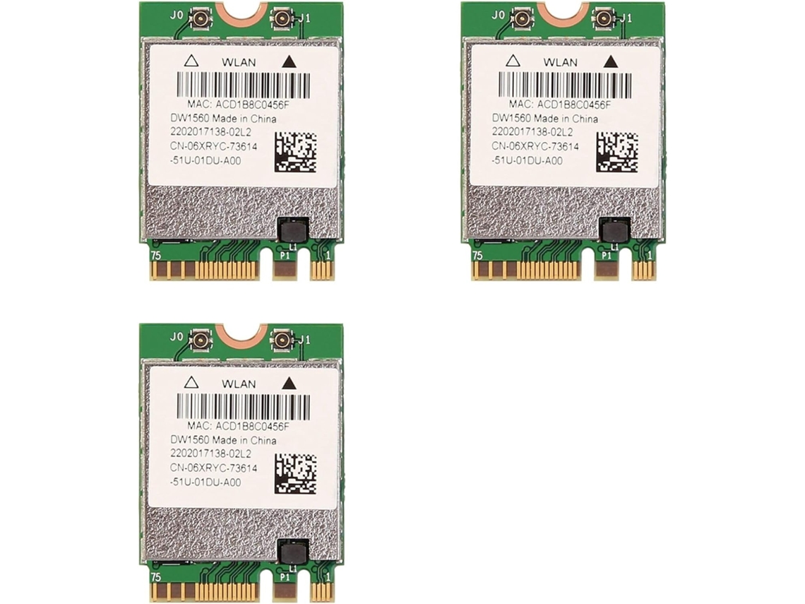 3x Bcm94352z Dw1560 M 2 Tarjeta Adaptadora Wifi 1200mbps 802 11ac 2 4ghz/5g Bluetooth 4 0 Ngff Os