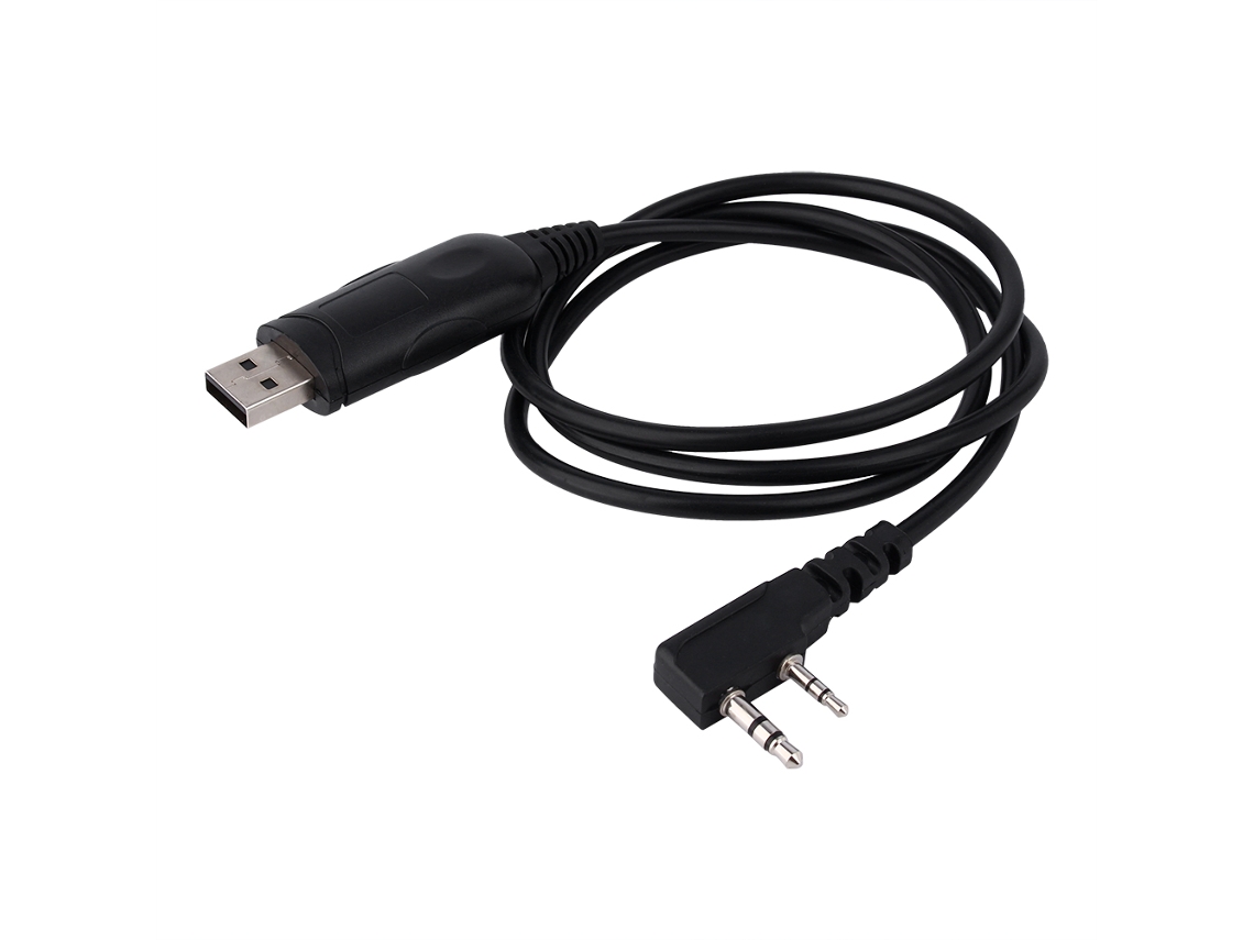 Cable De Programación Usb Para Radios Walkie-talkie Baofeng Wanhua Kenwood Uv 5r Con Controlador