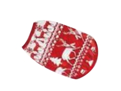 Pijamas de Natal Rebe para a Família com Estampa de Veado Vermelho e Cachorrinho - Kit de Pijamas de Natal