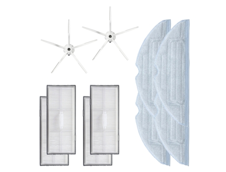Accesorios de repuesto para Robot aspirador Roborock S7 T7S T7S Plus, juego de filtros, cepillos laterales pentagonales, paños de fregona