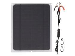 Panel solar monocristalino portátil de 12 W para coche y teléfono móvil.