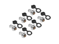 Conector de aviación: 15 piezas, enchufe y toma de latón/zinc, 25 mm, 12 A, aeroespacial.