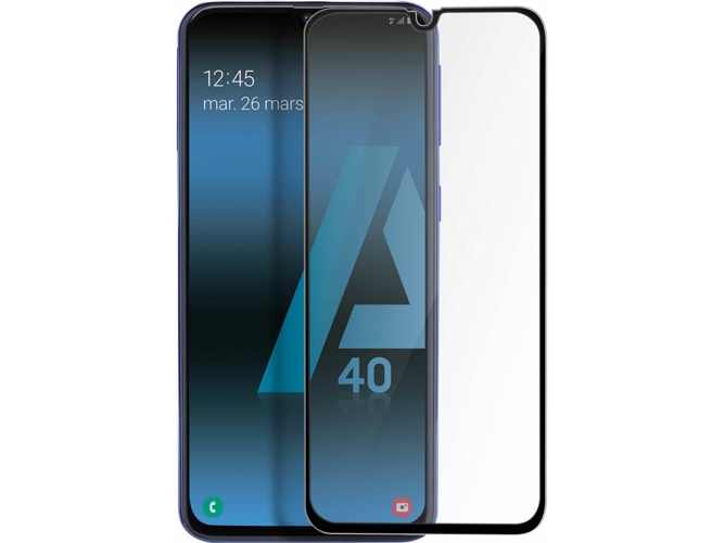 Protector de Cristal Templado Samsung Galaxy A40 AVIZAR 9H Negro