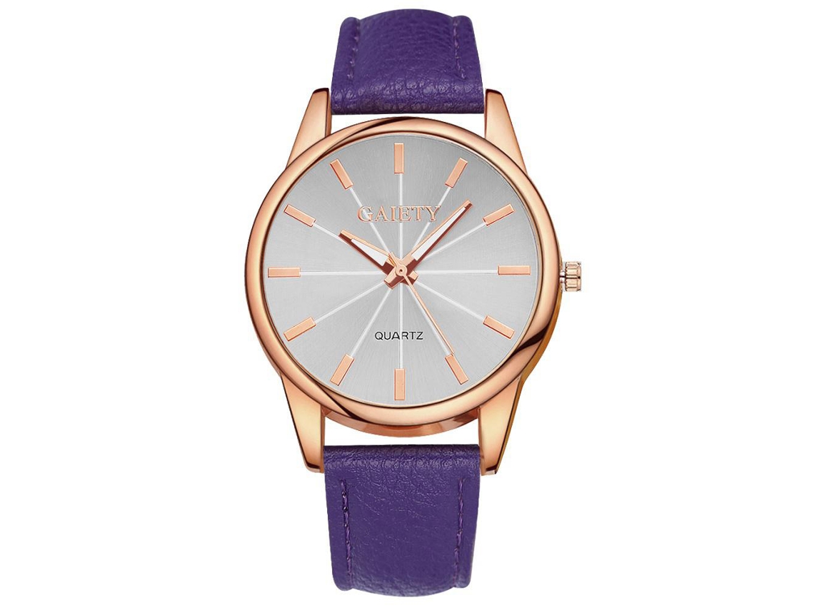 Reloj De Pulsera Informal De Aleación Para Mujer Con Correa De Piel Sintética Y Movimiento De Cuarzo (marrón)