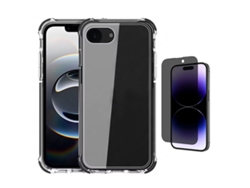Kit Capa Superprotect Anti-shock Película De Vidro Anti-spy Phonecare Para Apple Iphone 17e - Transparente