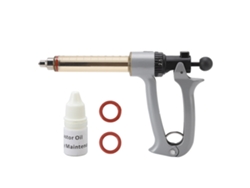 Jeringa Metálica Semiautomática, Inyector Continuo, 25 Ml, Para Pollos, Cerdos, Aves De Corral Y Otros Animales.