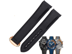Correa Reloj Silicona Nailon 20 22 Planet Ocean 300 600 Hebilla Plegable Accesorios Relojes Mm