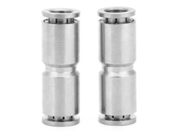 Conector Neumático Rápido Niquelado Para Manguera De Aire (8 Mm)