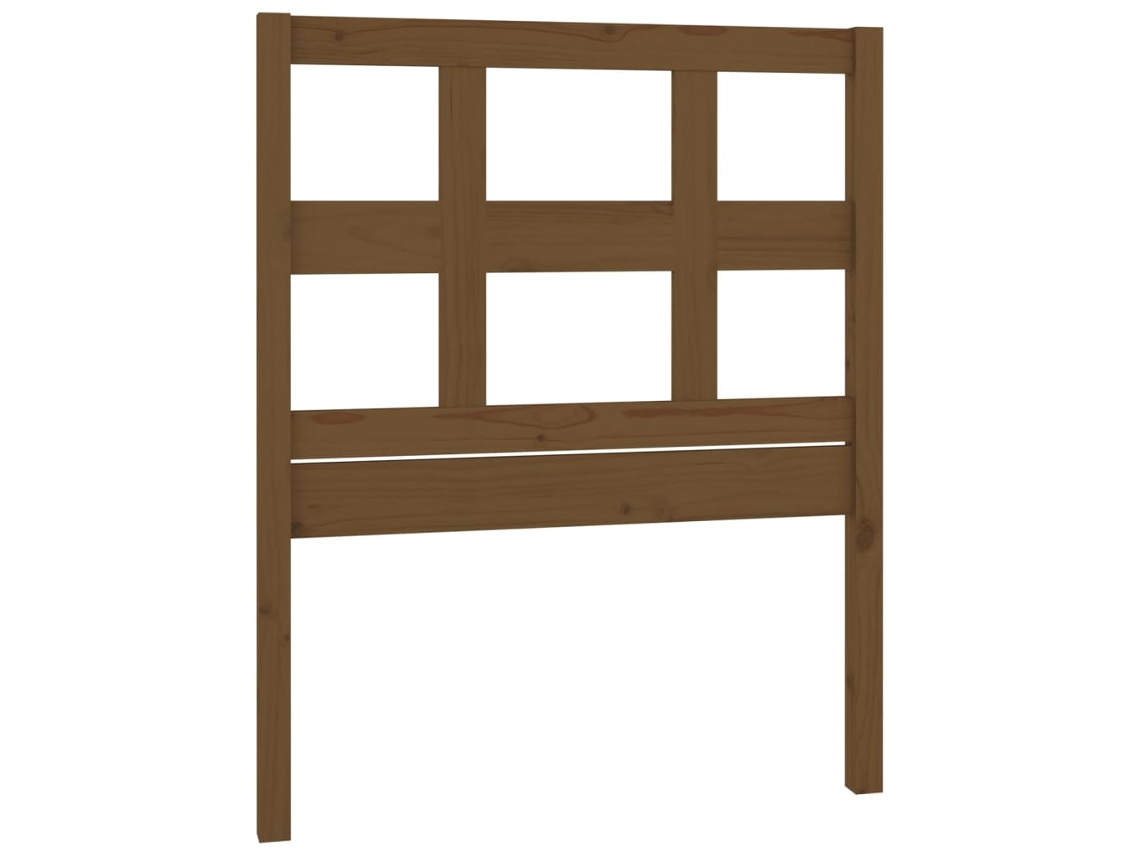 Maison Exclusive - Cabecero De Cama Madera Maciza Pino Marrón Miel 80,5x4x100 Cm