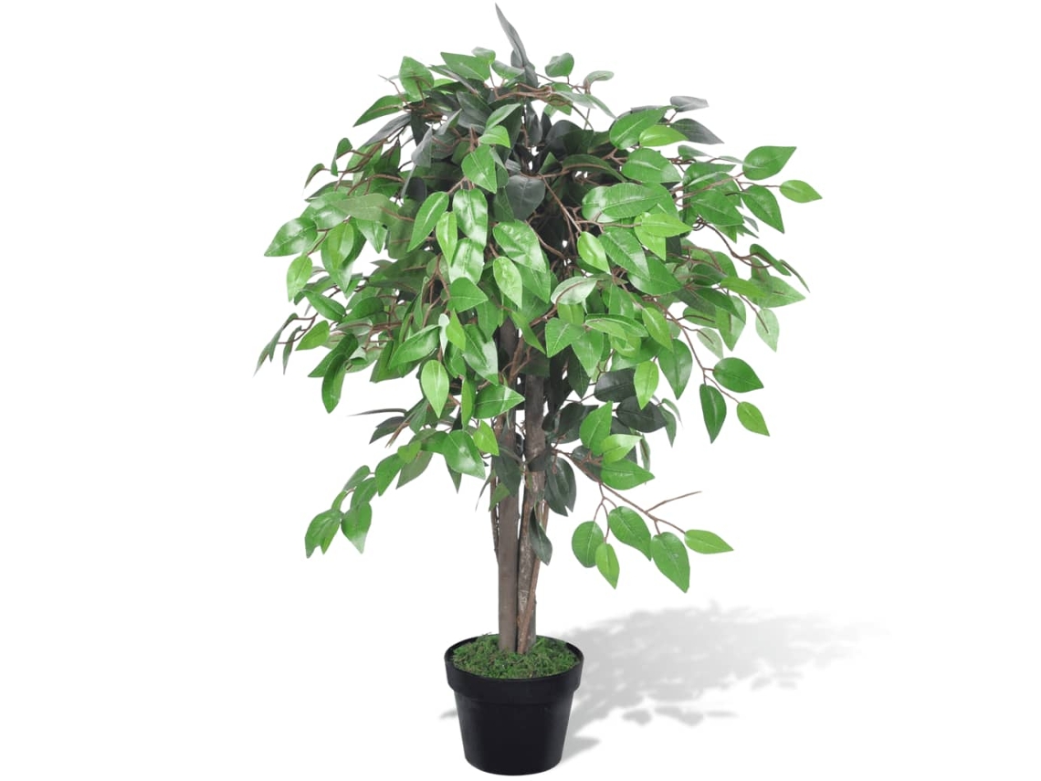 Planta Artificial Árbol Ficus Con Macetero 90 Cm