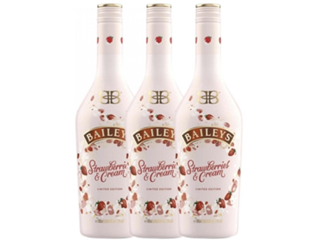 Licor BAILEYS IRISH CREAM Licor Creme Baileys Irish Cream Strawberries (0.75 L - 3 unidades)