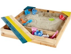 Caja de arena de madera de almacenamiento de ciruela