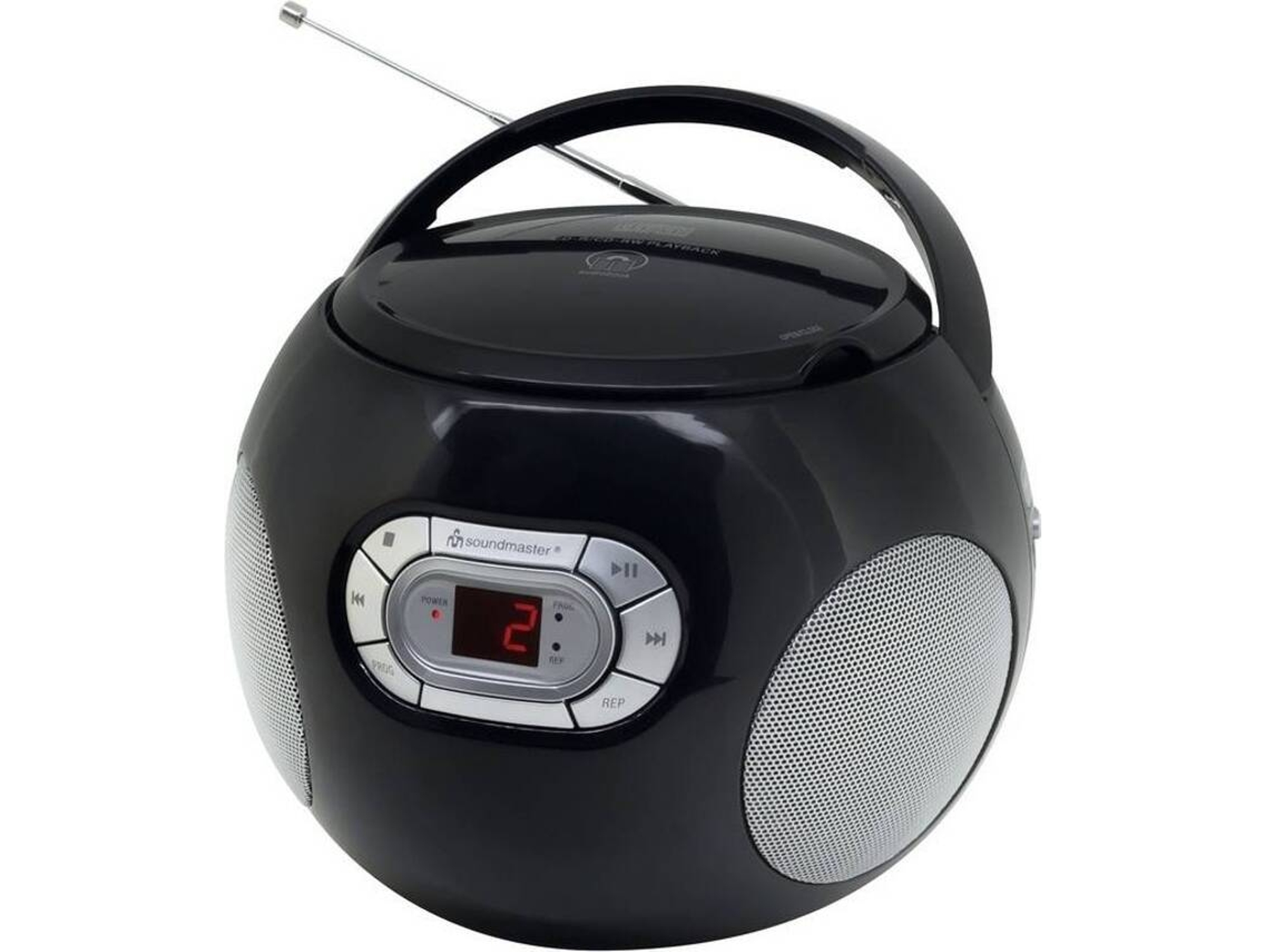 Radio Boombox CD SOUNDMASTER SCD2120SW (Negro  - Analógico - FM - Pilas y Corriente )
