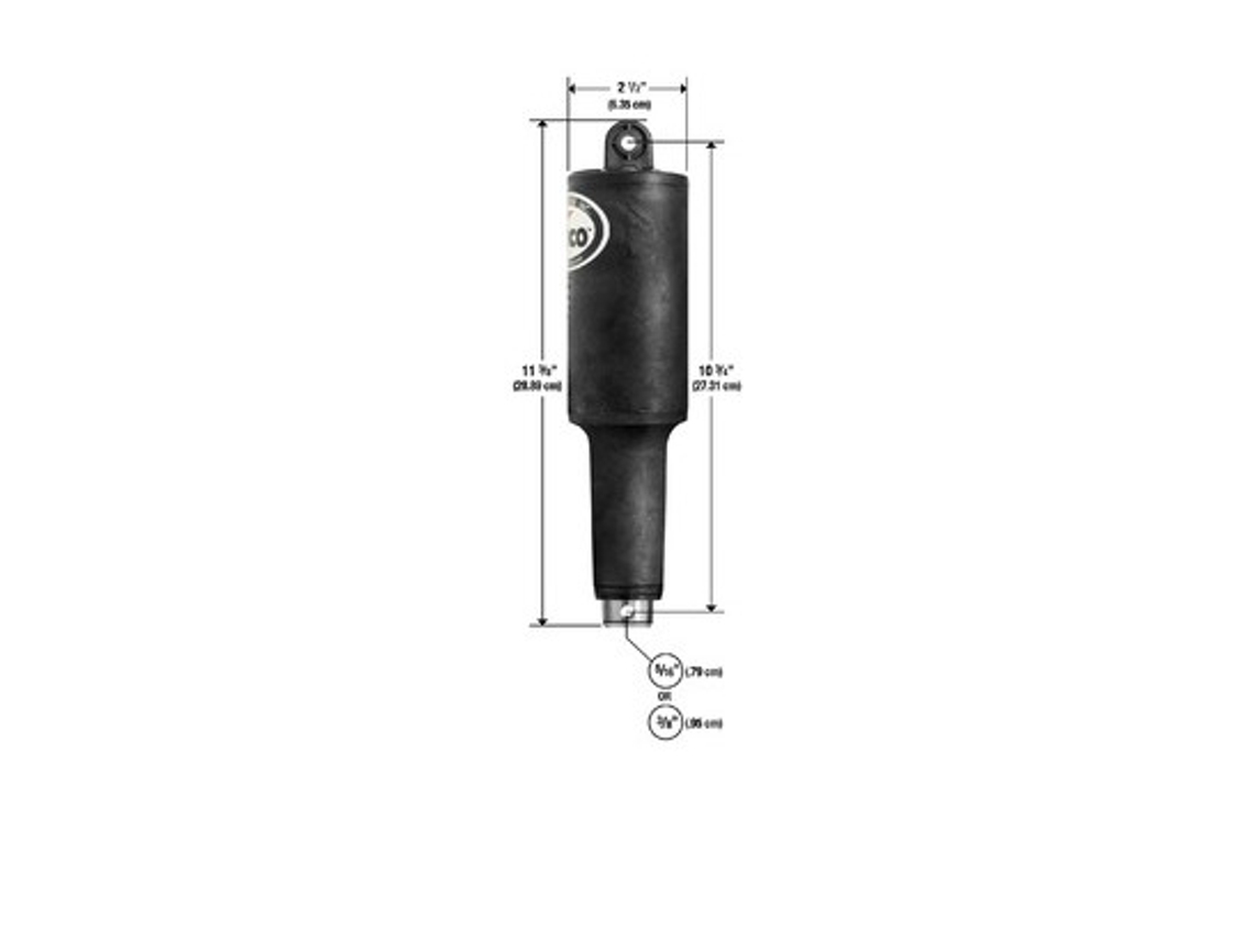 Cilindro reforzado LENCO MARINE INC. 15055-001 12V, L : 28.89 cm, percage = 0.79 cm