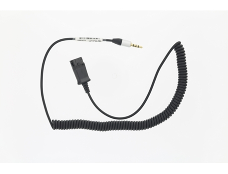 Cable adaptador TELLUR QD a Jack de 35 mm y 4 polos 295 m negro