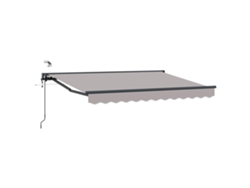 Toldo eléctrico retráctil Vidaxl, gris claro y antracita, 3 x 2 m