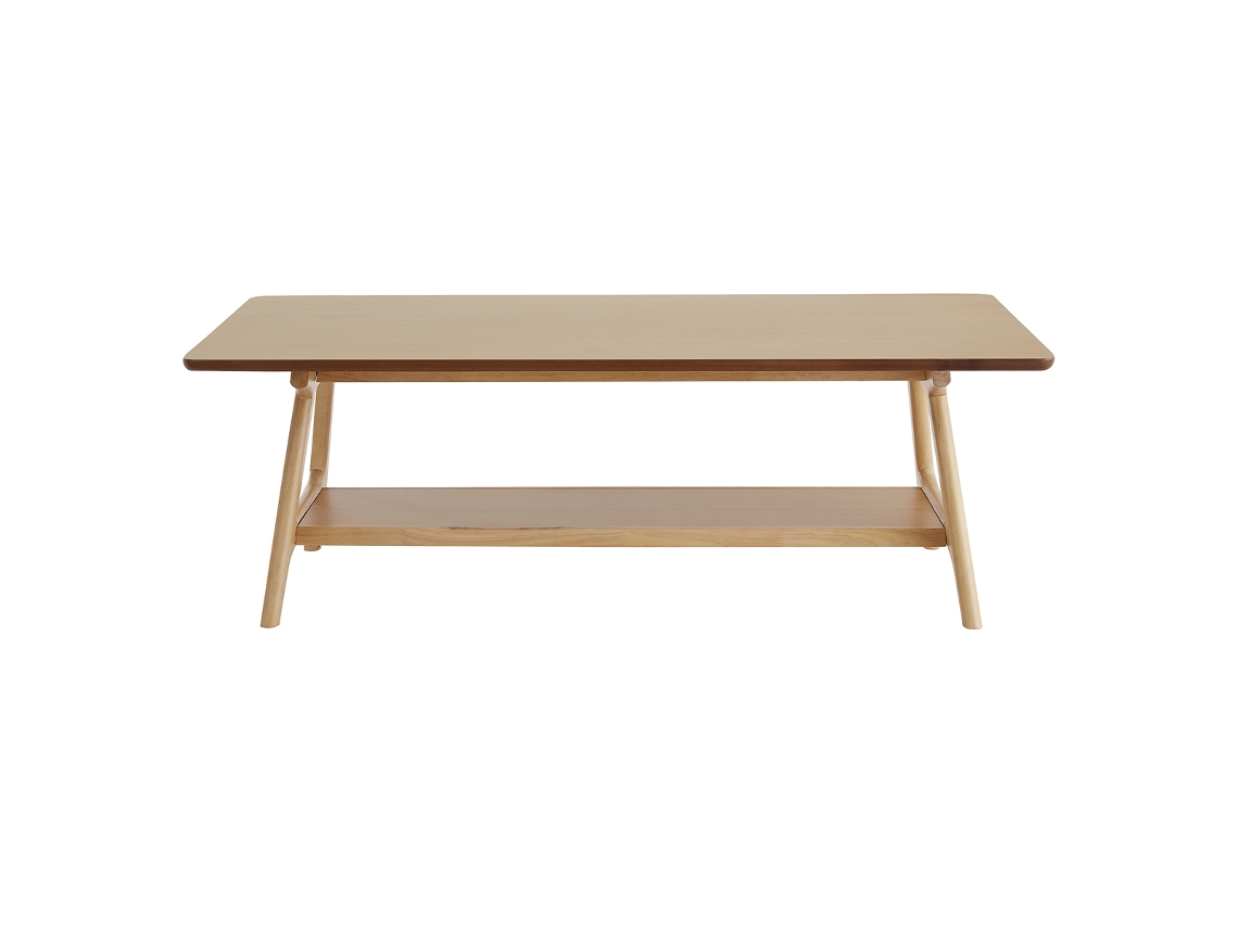 Mesa de Centro Nórdica Rectangular Con Acabado En Roble 120 Cm Bakar MILIBOO