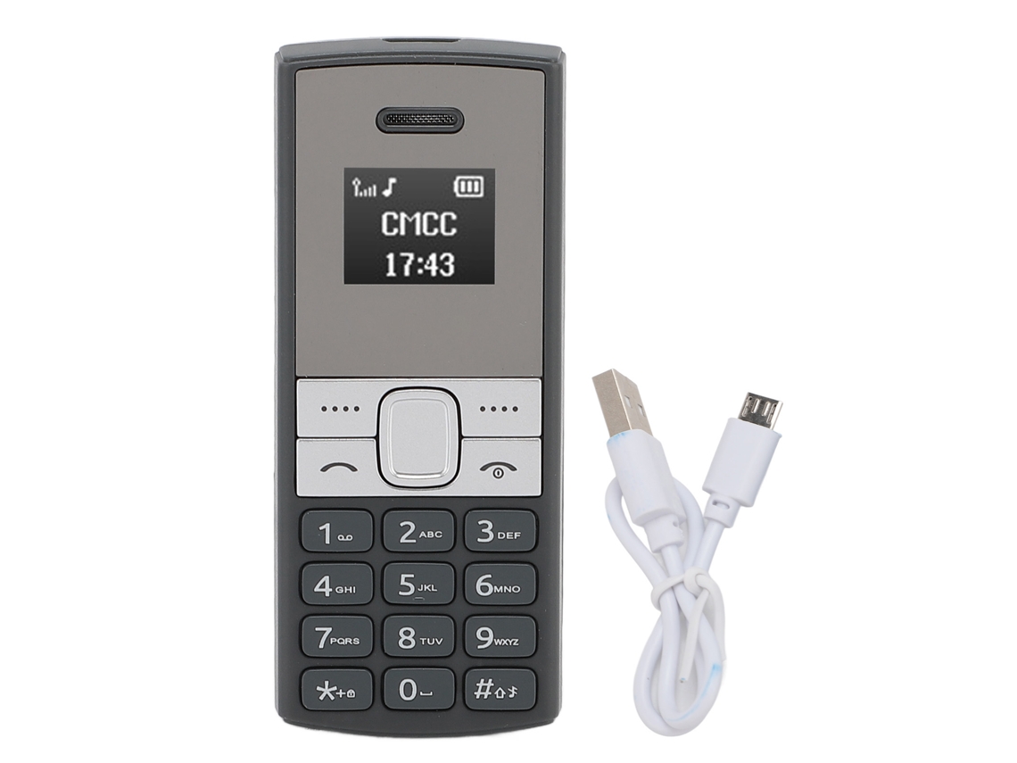Telefone Móvel Miniatura Gsm 2g Desbloqueado Bluetooth Dual Sim Baixa Radiação Bm150 Preto