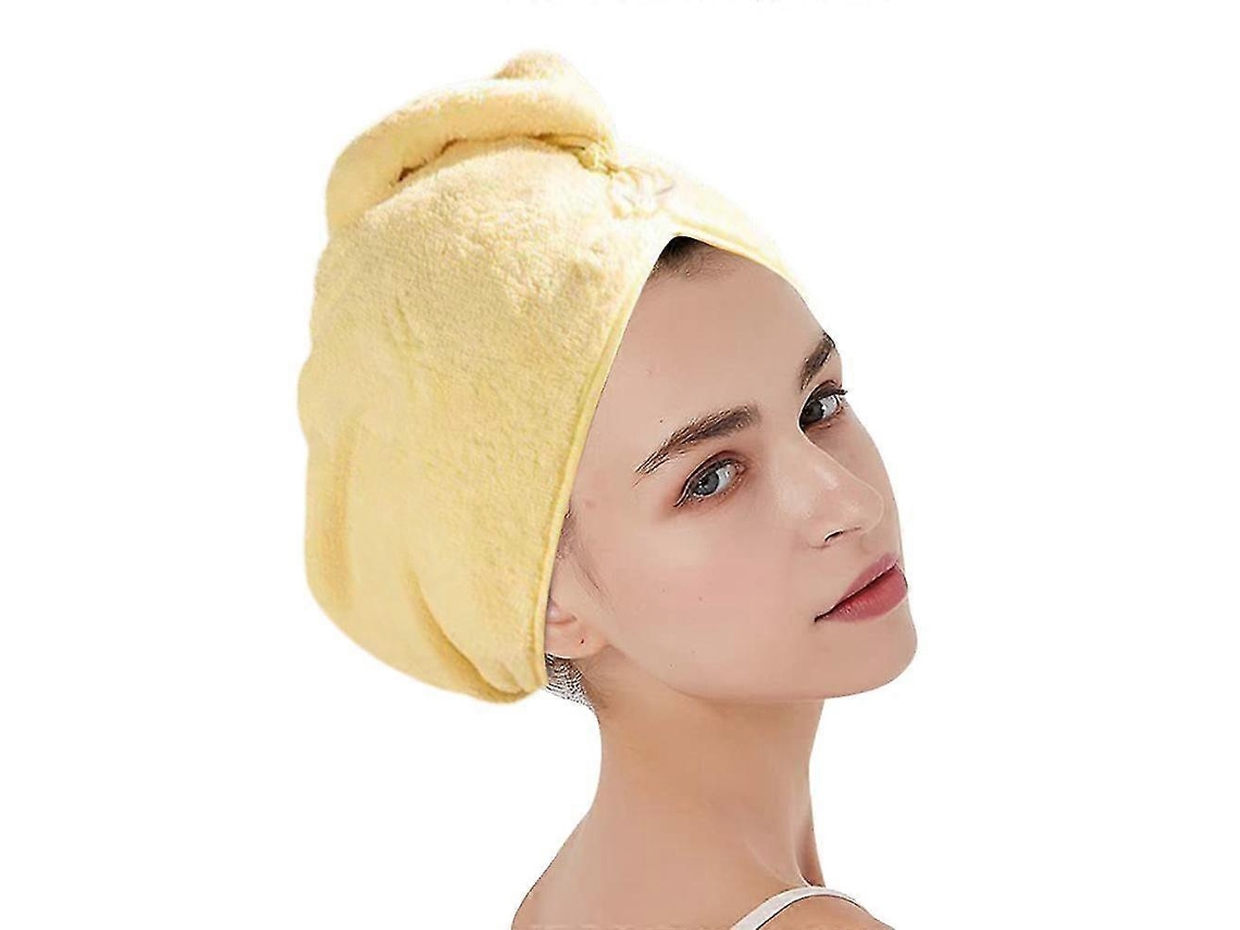 Juego de 3 toallas de secado rápido para el cabello para mujer, toalla turbante absorbente de microfibra Rosewell para un secado rápido.