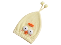 Gorro De Microfibra Ultra Absorbente Para Secar El Cabello, Capa De Ducha Suave De Secado Rápido, Diseño De Pollo Amarillo.