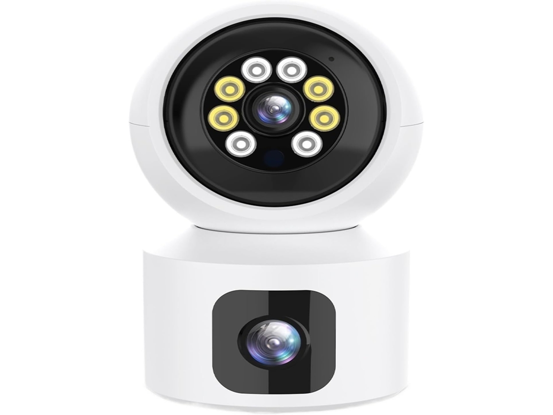 Cámara De Seguridad Doméstica De 8 Mp Con Doble Lente, Cámara Ip Para Interiores 4k Hd.