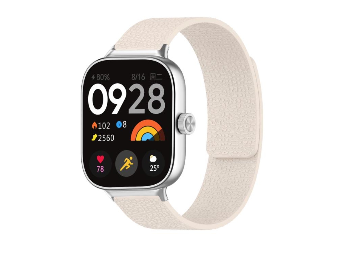 Pulsera magnética de silicona suave XIAOMOYU para Redmi Watch 6 / 5 / 4 con textura Lychee Starlight.
