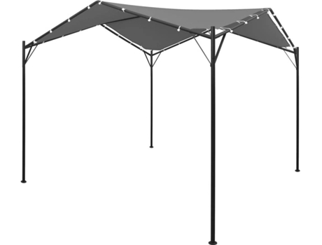 vidaXL Cenador gris antracita 4x4 m