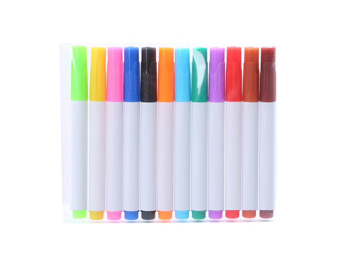 Caneta Mágica Para Quadro Branco Com Tinta À Base De Água Borrável Que Flutua Na Água Para Crianças Desenhar