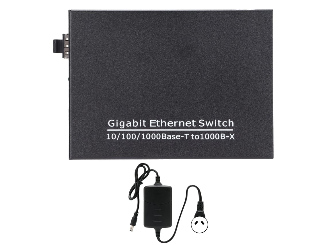 Conmutador Gigabit Ethernet De 2 Puertos Tbcmc3712esfp Plug Play, Estable Para Redes Informáticas.