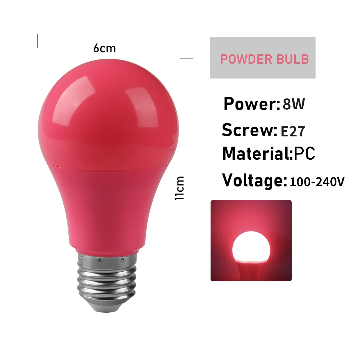 Bombillas Led De Iluminación Escénica A Todo Color (e27 Rosa, 10 Bombillas), Sin Parpadeo.