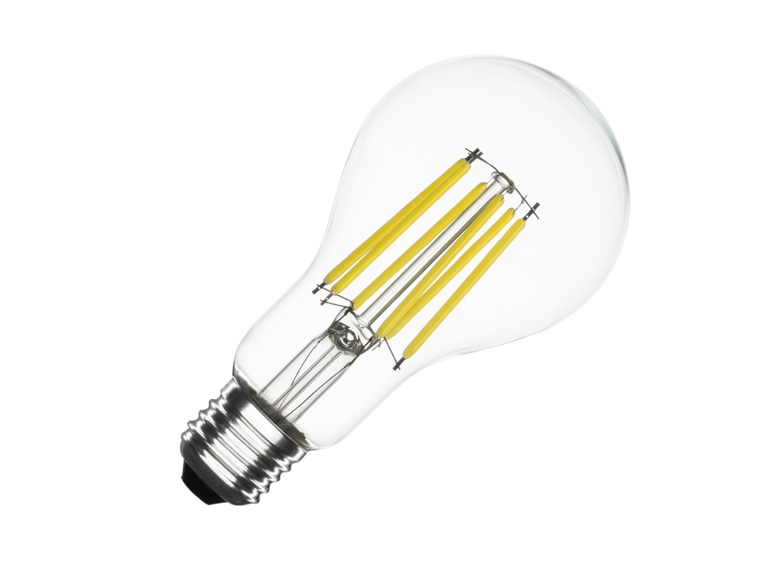 Bombilla de filamento E27 7,3 W 1535 Lm A70 Clase A Sin parpadeo 2700 K Blanco cálido Ledkia