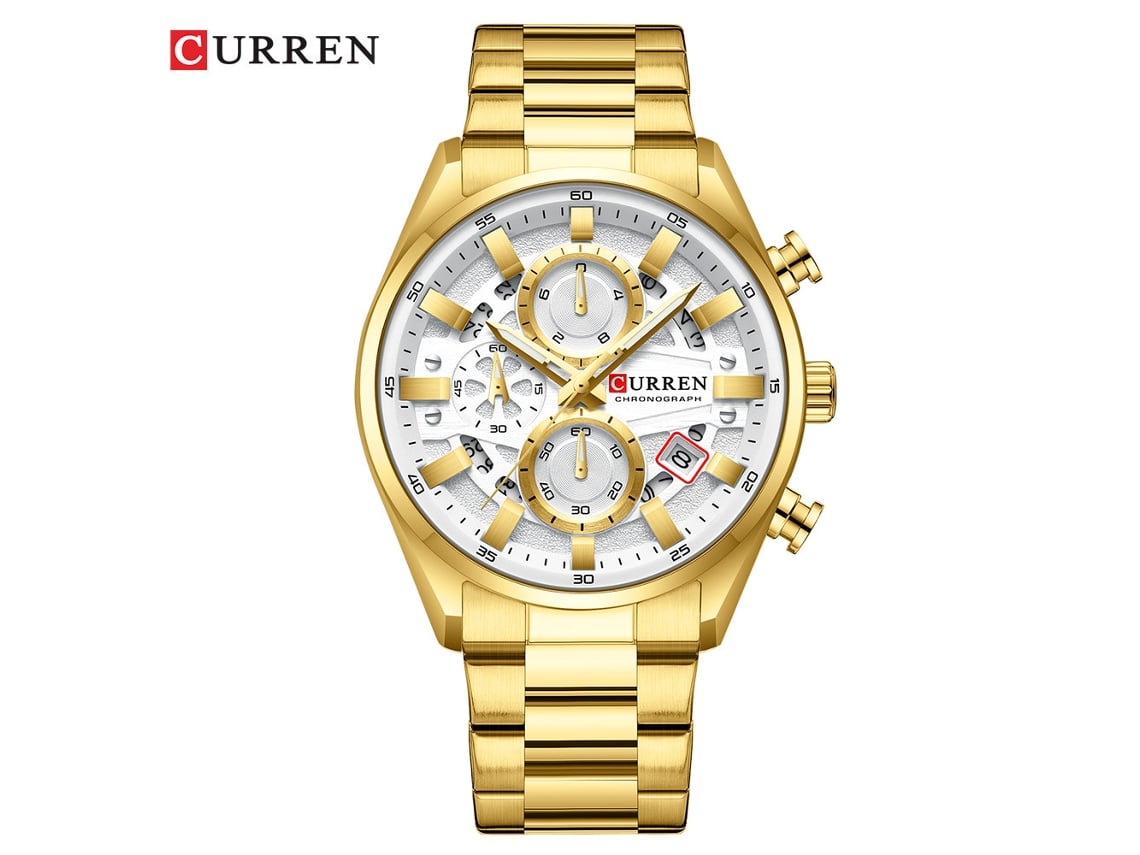 Reloj De Pulsera Multifuncional Para Hombre Con Correa De Acero Inoxidable, Resistente Al Agua, Con Calendario, Elegante Reloj Para Hombre.