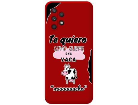 Carcasa Samsung Galaxy A32 4G TUMUNDOSMARTPHONE Silicona Líquida Dibujos Rojo