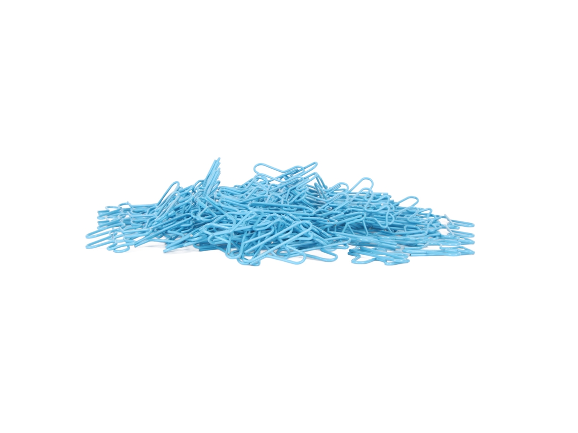 100 Clips De Papel De Metal Azul Con Forma De Avión Para Invitaciones, Notas Y Cuadernos.