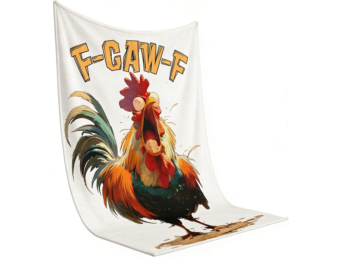 Mantas Divertidas Para Adolescentes, Decoración Cálida Para El Hogar En Invierno, Manta De Sofá Con Gallo