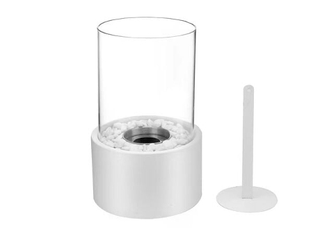 Chimenea de alcohol blanca 161627cm ZMDECQNA