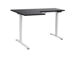 Escritorio para usar de pie o sentado BELIANI Destines de Tablero de fibra Negro 160x109x125